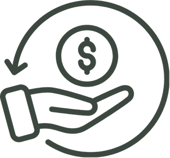 Icono reembolso de dinero